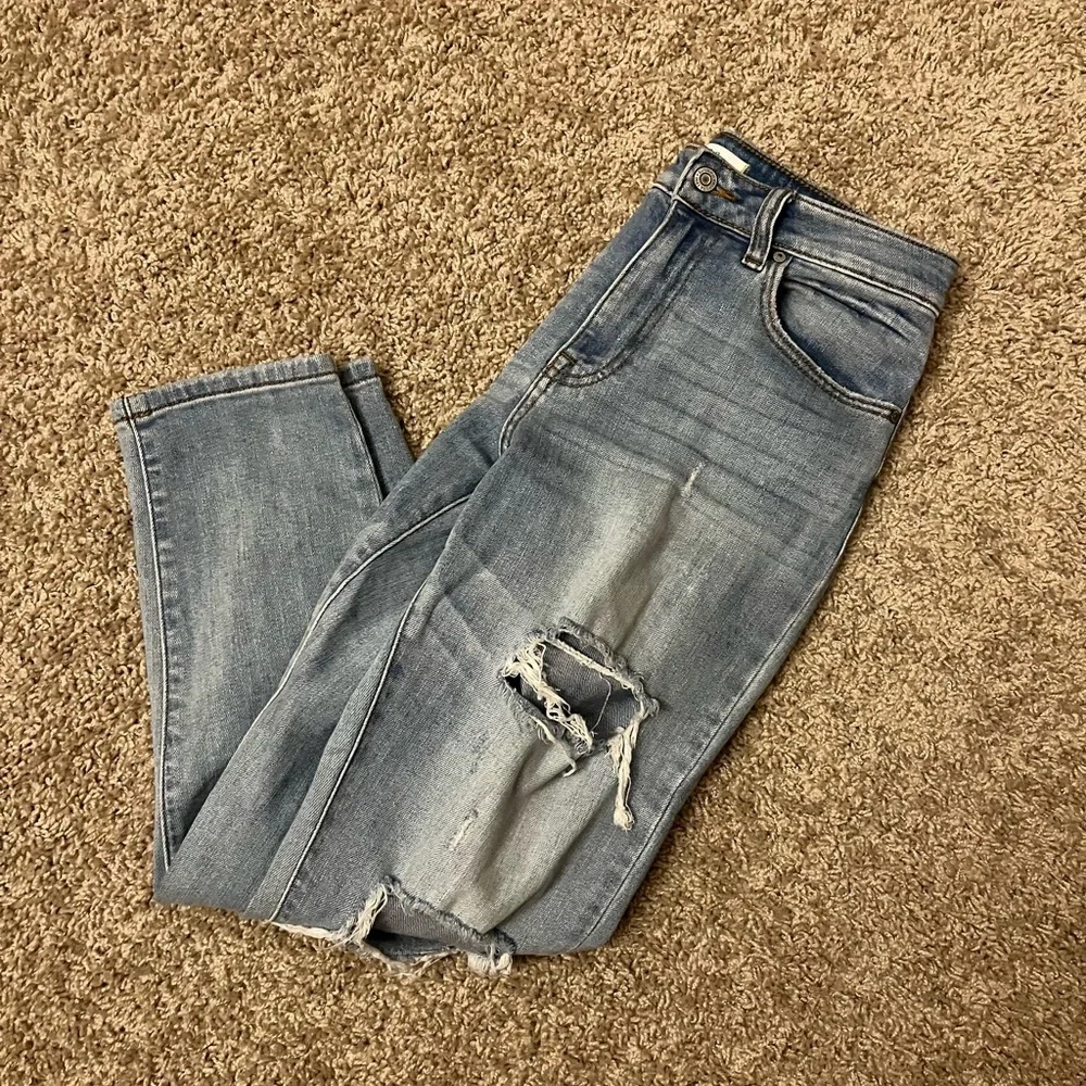 Euina High Waisted Distressed Jeans - Picture 3 of 6